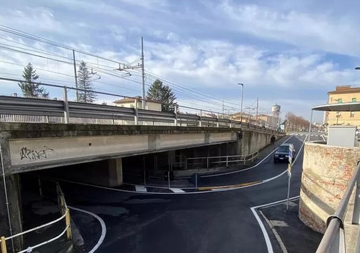 Redevelopment of the Via Roma underpass: from Monday; November 15; it will be switched to vehicle and pedestrian traffic