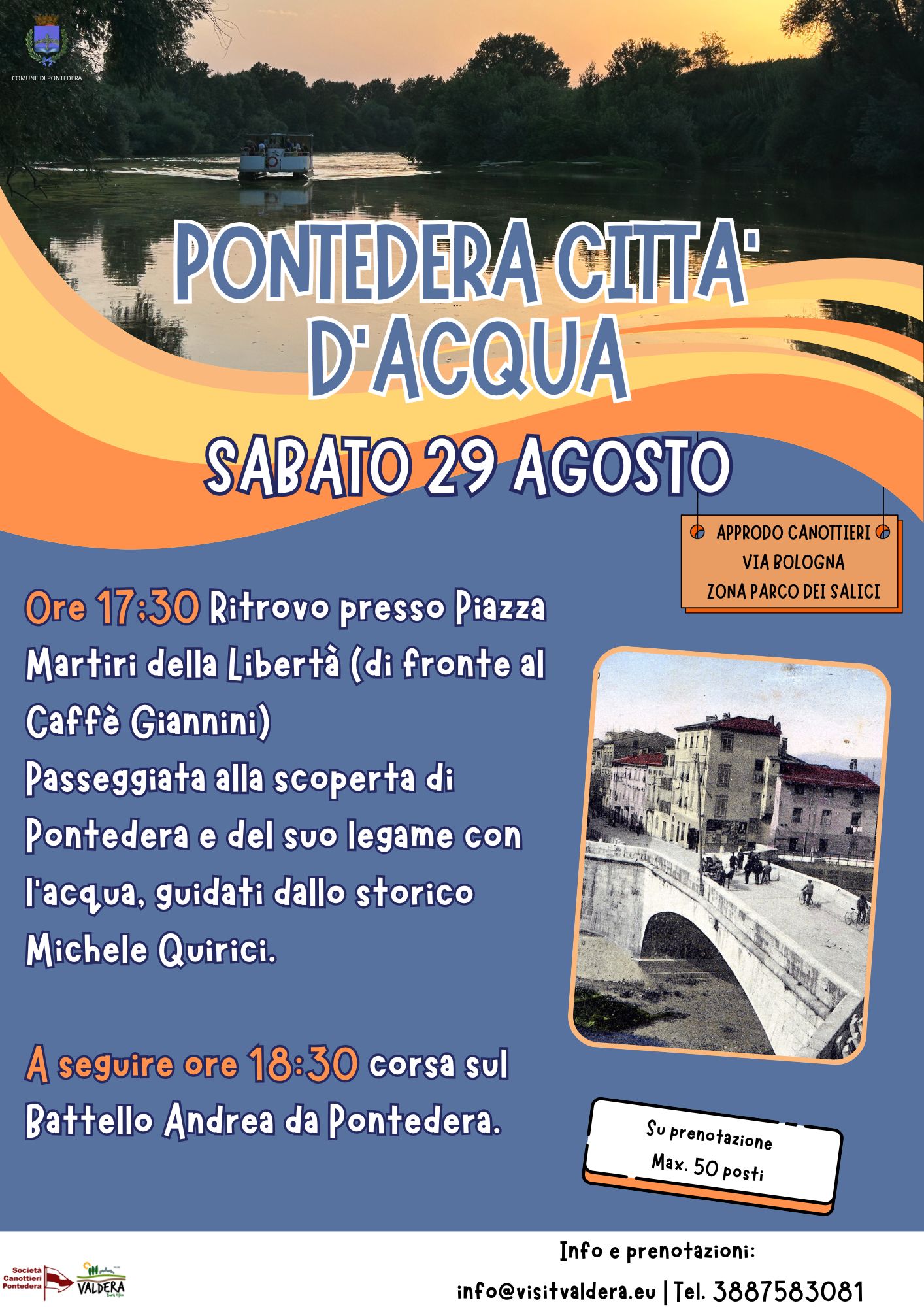 locandina pontedera città acqua locandina pontedera città acqua